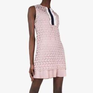 Sandro Pink and Navy Mini Dress